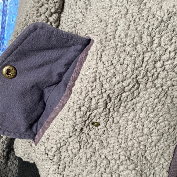 MARRAKECH Women's Gray Sherpa Jacket Small - Picture 7 of 8